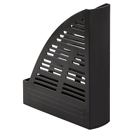 Лоток вертикальный для бумаг BRAUBERG "Standard", 245х70х295 мм, черный, 237220 фото Лоток вертикальный для бумаг BRAUBERG "Standard", 245х70х295 мм, черный, 237220