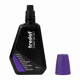 Краска штемпельная TRODAT, фиолетовая, 28 мл, на водной основе, 7011ф фото Краска штемпельная TRODAT, фиолетовая, 28 мл, на водной основе, 7011ф