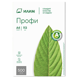 Бумага Илим "Профи" А4, Марка А, 500л. фото Бумага Илим "Профи" А4, Марка А, 500л.