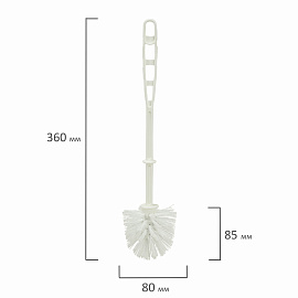 Ершик для унитаза без подставки, белый, IDEA, М 5030