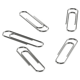 Скрепки 32мм, Berlingo, 100шт., никелированные, карт. упаковка