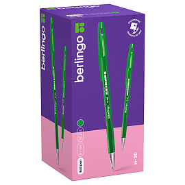 Ручка шариковая Berlingo "H-30" зеленая, 0,7мм