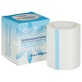 Лейкопластырь Leiko plaster 5х500 см на полимерной основе