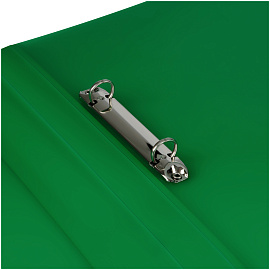 Папка на 2 кольцах СТАММ "Кристалл" А4, 25мм, 700мкм, пластик, зеленая фото Папка на 2 кольцах СТАММ "Кристалл" А4, 25мм, 700мкм, пластик, зеленая