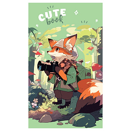 Блокнот А7 48л. на склейке BG "Cute anime