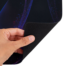 Коврик для мыши SONNEN "NEON WAVE" резина + ткань, 250х200х2 мм, 513958