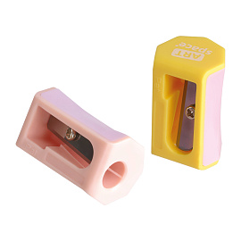 Точилка пластиковая ArtSpace "Spin", 1 отверстие, ассорти фото Точилка пластиковая ArtSpace "Spin", 1 отверстие, ассорти