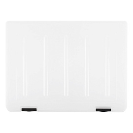 Папка для документов СТАММ А4, 230*305*23мм, пластик., прозрачная, черные защелки