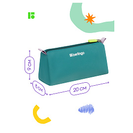 Пенал 1 отделение, 200*80*90 Berlingo "Mist", полиэстер фото Пенал 1 отделение, 200*80*90 Berlingo "Mist", полиэстер