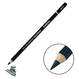 Угольный карандаш для рисования KOH-I-NOOR GIOCONDA чёрный средний