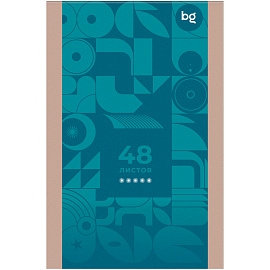 Блокнот А6 48л. на скрепке BG "Моноколор