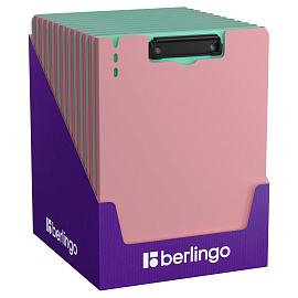 Папка-планшет с зажимом Berlingo "Haze" А4, пластик (полифом), 1800мкм, розовая фото Папка-планшет с зажимом Berlingo "Haze" А4, пластик (полифом), 1800мкм, розовая