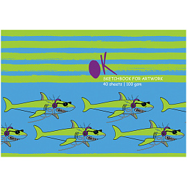 Альбом для рисования 40л., А4, на скрепке BG "Ты крутой!