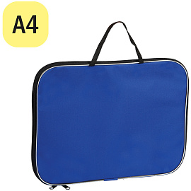 Папка с ручками А4 ArtSpace "Синяя", ткань, 20мм