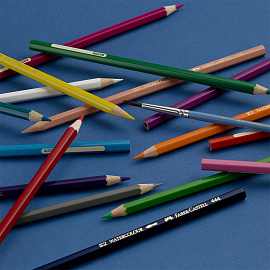 Карандаши цветные акварельные Faber-Castell шестигранные 24 цвета с кистью фото Карандаши цветные акварельные Faber-Castell шестигранные 24 цвета с кистью