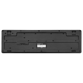 Клавиатура беспроводная бесшумная, USB, 104 клавиши, SONNEN 1065, черная, 513951