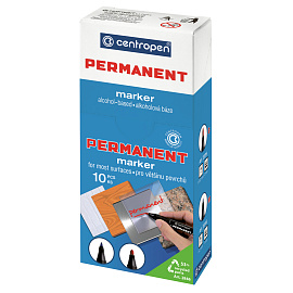 Маркер перманентный Centropen "2846" фиолетовый, пулевидный, 1мм фото Маркер перманентный Centropen "2846" фиолетовый, пулевидный, 1мм