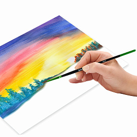 Кисть из ворса пони № 1, BRAUBERG PREMIUM, 200980 фото Кисть из ворса пони № 1, BRAUBERG PREMIUM, 200980