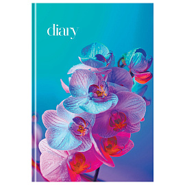 Ежедневник недатированный А5, 136л., ЛАЙТ, BG "Орхидея", глянцевая ламинация