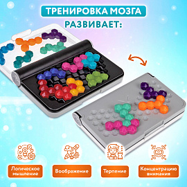 Настольная логическая игра IQ ТРЕНИНГ "Смарт пазл Кристаллы", 1TOY, Т25567