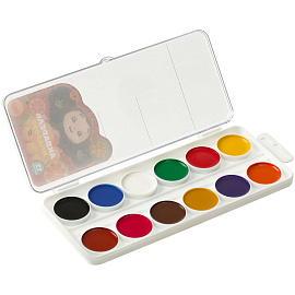 Краски акварельные Мульти-Пульти Чебурашка медовые 12 цветов фото Краски акварельные Мульти-Пульти Чебурашка медовые 12 цветов