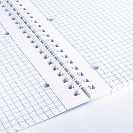 Тетрадь А4, 96 л., BRAUBERG, гребень, клетка, обложка картон, "Military", 404057