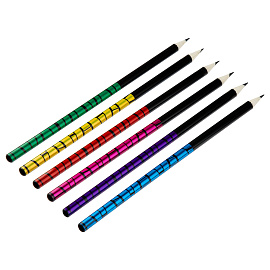 Карандаш ч/г Красин "Паттерн" ТМ (НВ), кругл., заточен., ассорти.