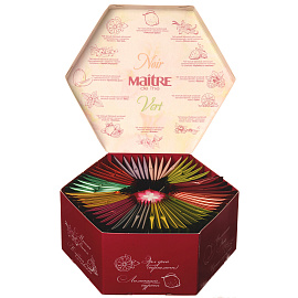 Чай ассорти Maitre de The Цветы 60 пакетиков фото Чай ассорти Maitre de The Цветы 60 пакетиков