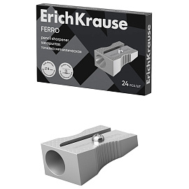 Точилка ERICH KRAUSE "Ferro", металлическая клиновидная, 7074