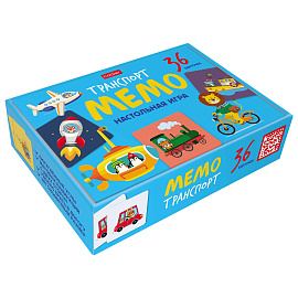 Игра настольная МЕМО 36 карточек, АССОРТИ, HATBER, 36ИнМ