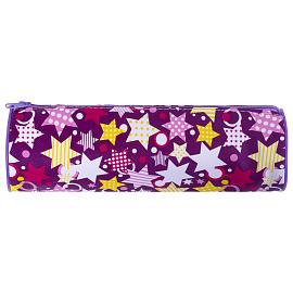 Пенал-тубус ПИФАГОР, мягкий, "STARS", 20х7 см, 229267