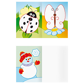 Раскраска с цв. фоном А5, 8 стр., ТРИ СОВЫ "Для малышей. Выпуск 1