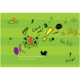 Альбом для рисования 40л., А4, на скрепке BG "Ты крутой!