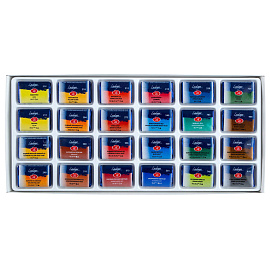 Краски акварельные Ладога 24 цвета фото Краски акварельные Ладога 24 цвета