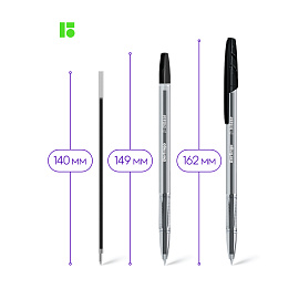 Ручка шариковая Berlingo "Tribase" черная, 1,0мм фото Ручка шариковая Berlingo "Tribase" черная, 1,0мм