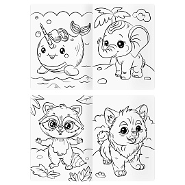 Раскраска А4, 16 стр., ТРИ СОВЫ "В стиле kawaii