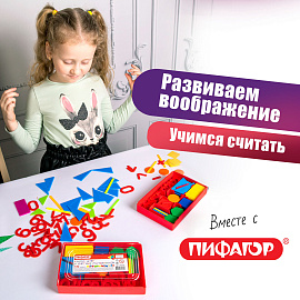 Касса цифр и счетных материалов 132 элемента, пенал, ПИФАГОР, 106146 фото Касса цифр и счетных материалов 132 элемента, пенал, ПИФАГОР, 106146