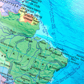 Глобус политический GLOBEN "Классик", 21 см, с подсветкой, К012100010