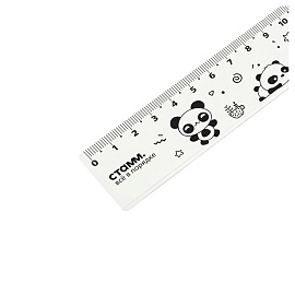 Линейка 20см СТАММ "Панды", пластиковая, широкая фото Линейка 20см СТАММ "Панды", пластиковая, широкая