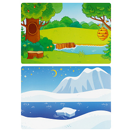 Игра развивающая на магнитах ТРИ СОВЫ "Мама и малыш", 64 эл.