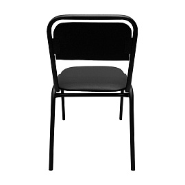 Стул для посетителей РС42, черный каркас, кожзам черный фото Стул для посетителей РС42, черный каркас, кожзам черный