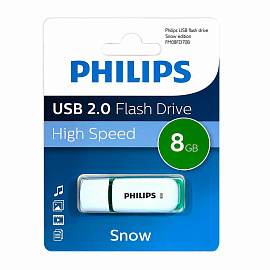 Флешка USB 2.0 8 ГБ Philips Snow (FM08FD70B/97)