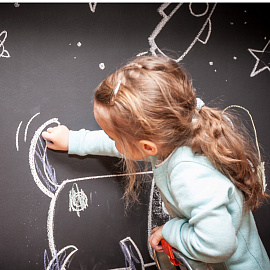 Мел белый круглый мягкий 10 штук, BRAUBERG "АКАДЕМИЯ", картонная упаковка, европодвес (АЛГЕМ), 271147