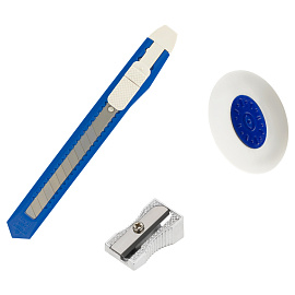 Набор канцелярских принадлежностей СТАММ "MiniDesk", 13 предметов, вращающийся, черный фото Набор канцелярских принадлежностей СТАММ "MiniDesk", 13 предметов, вращающийся, черный