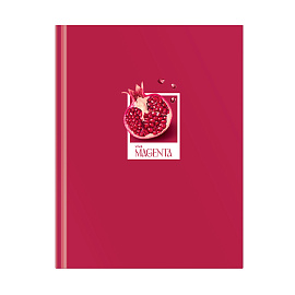 Бизнес-блокнот А5, 80л., евроформат, BG "Viva magenta", soft-touch ламинация