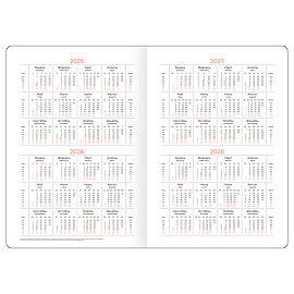 Ежедневник недатированный, А5, 136л., твердый переплет, кожзам, BG "Winner. Dark red", бургунди