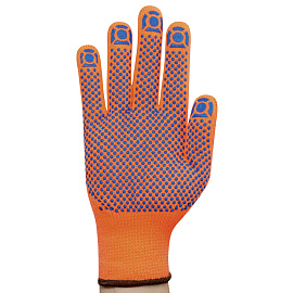 Перчатки рабочие утеплённые Рубифрост плюс акриловые с ПВХ покрытием (7 класс вязки, универсальный размер)