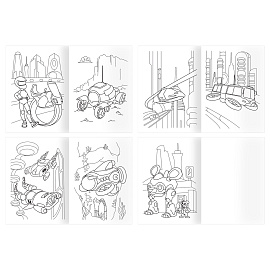 Раскраска А4, 16 стр., ТРИ СОВЫ "Для мальчиков