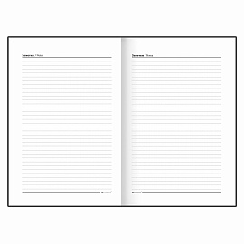 Ежедневник недатированный А5 145х215 мм BRAUBERG бумвинил, 160 л., черный, 126540