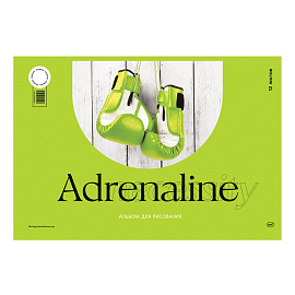 Альбом для рисования 12л., А4, на скрепке BG "Моя энергия